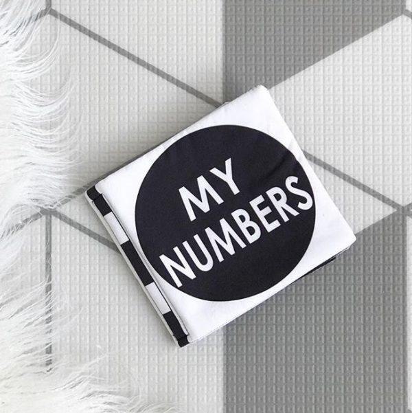 Baby books My Numbers black and white book
