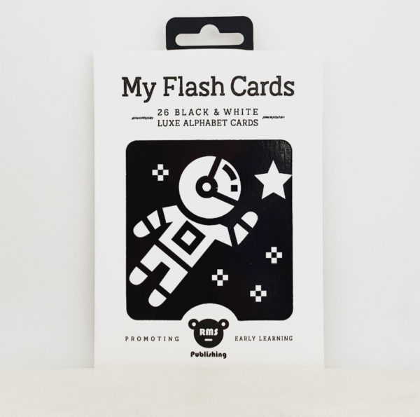 HIGH CONTRAST IMAGES BABY ALPHABET FLASH CARD